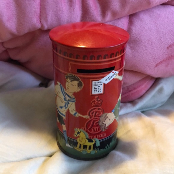 Vintage tin piggy bank - Picture 1 of 8